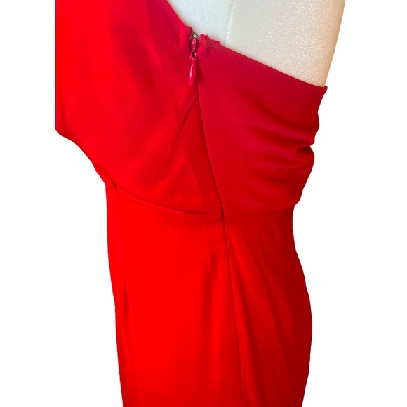 URBAN OUTFITTERS Red Wide leg Jumpsuit W/Halter Style Neckline & Side Zip Sz 2. - Picture 9 of 11